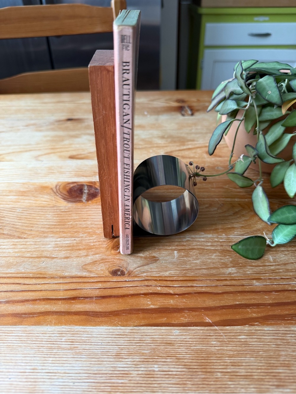 Vintage MCM Wooden Bookend